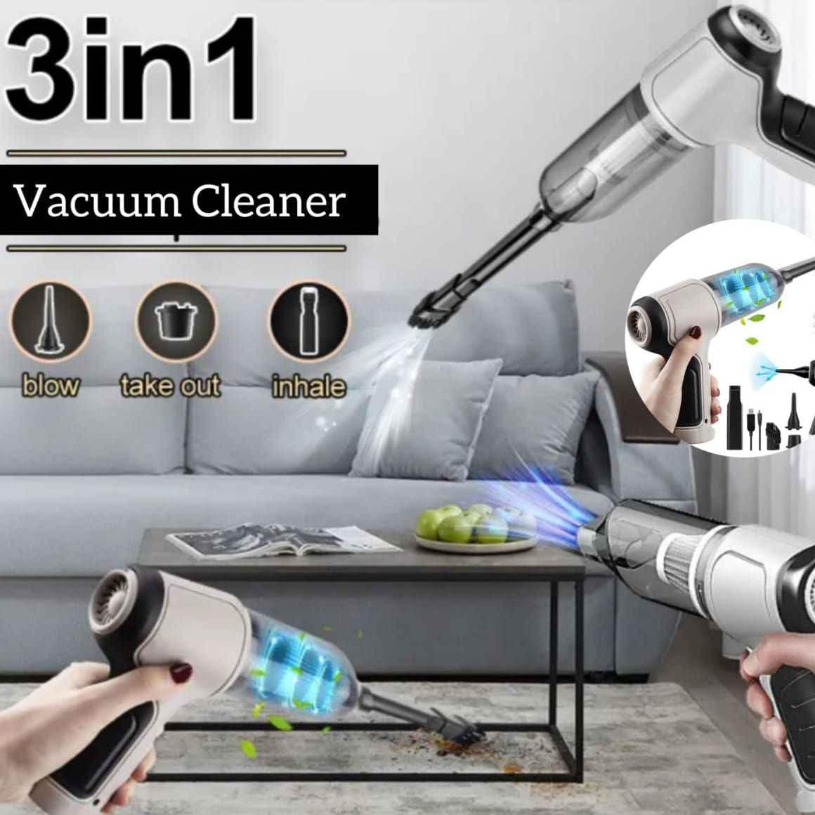 Rechargeable Multi-functional Wireless Vacuum Cleaner: